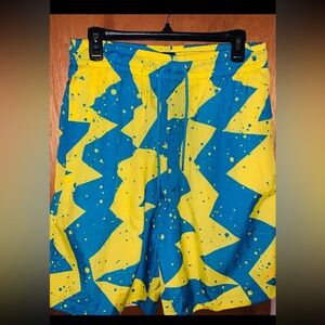 Jordan Blue and Yellow Patterned Shorts